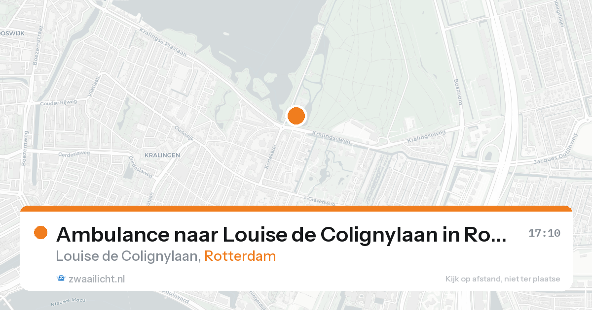 Ambulance naar Louise de Colignylaan in Rotterdam — 30 jan 2026