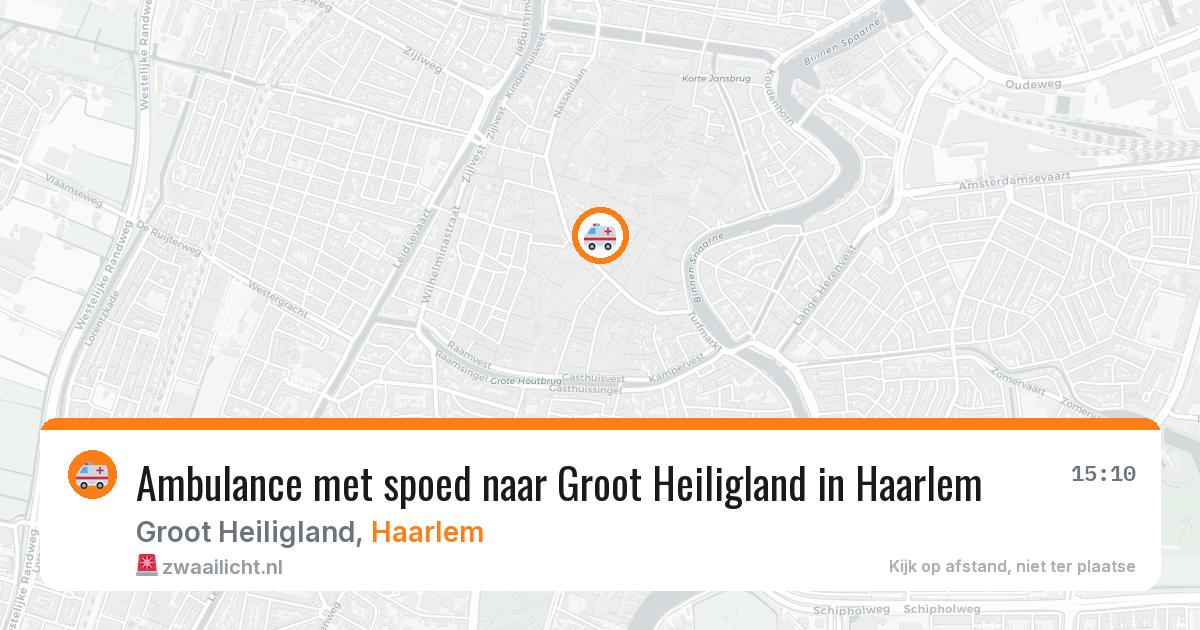 Ambulance met spoed naar Groot Heiligland in Haarlem — 30 mei 2026
