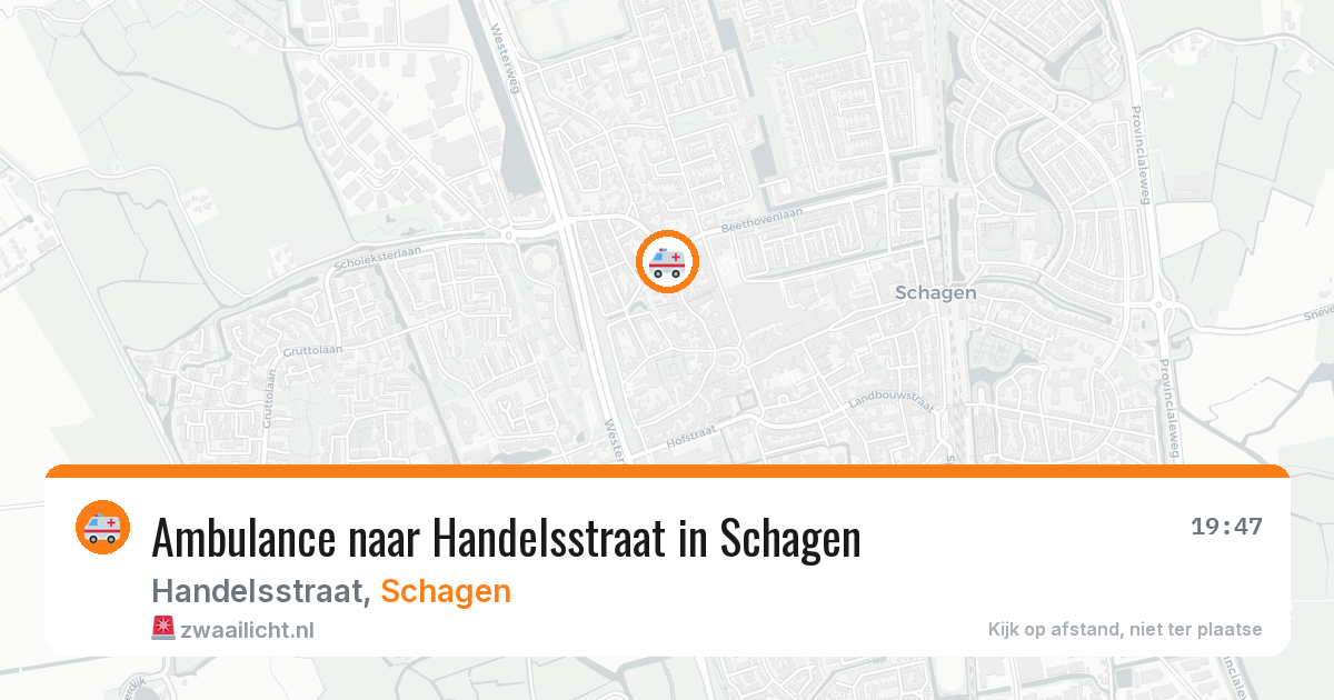Ambulance naar Handelsstraat in Schagen — 18 jul 2026