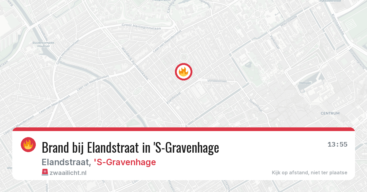 Brand bij Elandstraat in 'S-Gravenhage — 18 mei 2026