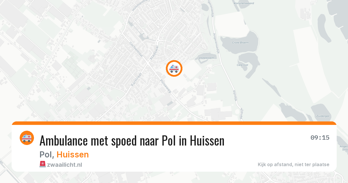 Ambulance met spoed naar Pol in Huissen — 17 apr 2026