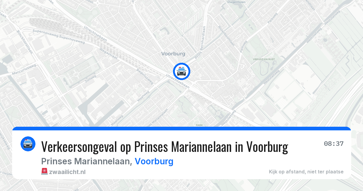 Verkeersongeval op Prinses Mariannelaan in Voorburg — 23 jun 2026