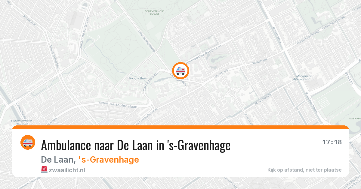 Ambulance naar De Laan in 's-Gravenhage — 19 mrt 2026