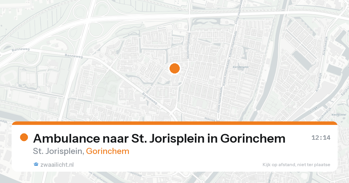 Ambulance naar St. Jorisplein in Gorinchem — 22 aug 2026