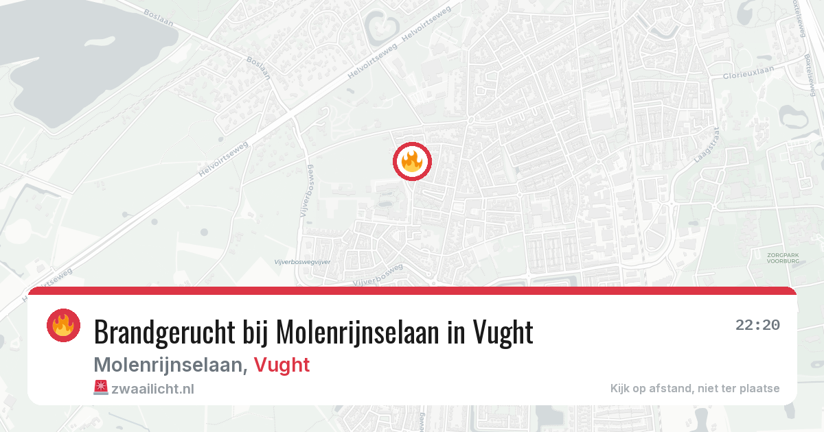 Brandgerucht bij Molenrijnselaan in Vught — 23 jul 2026