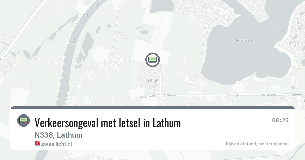 Verkeersongeval met letsel in Lathum — 10 mrt 2026