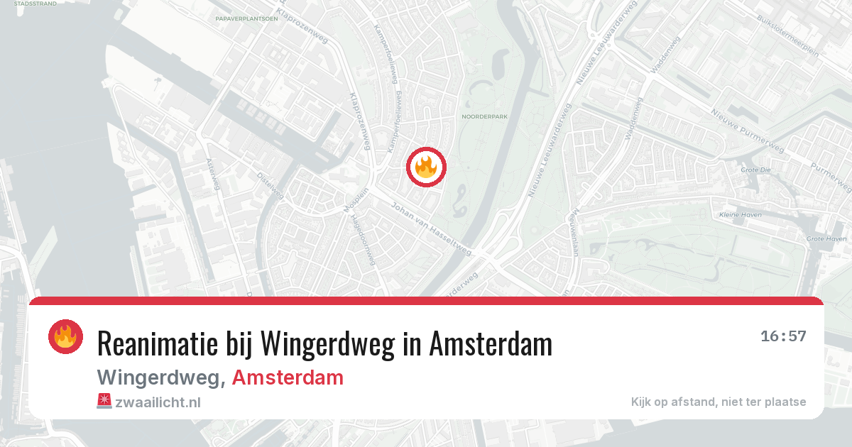 Reanimatie bij Wingerdweg in Amsterdam — 8 aug 2026