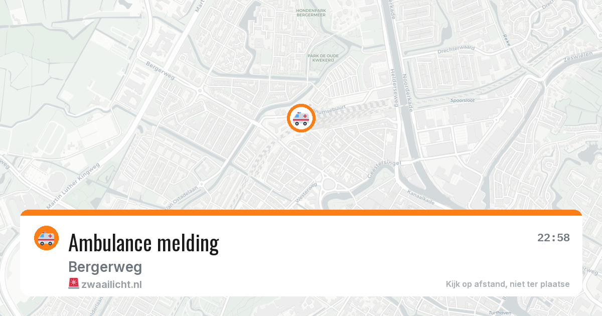 Ambulance melding — 16 mei 2026