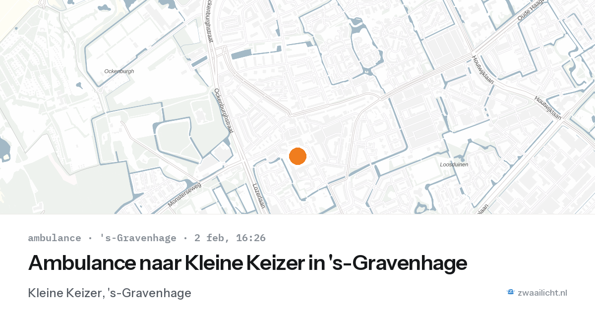 Ambulance naar Kleine Keizer in 's-Gravenhage — 2 feb 2026