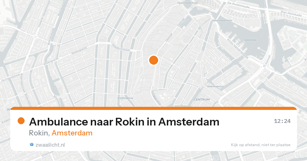 Ambulance naar Rokin in Amsterdam — 17 aug 2026