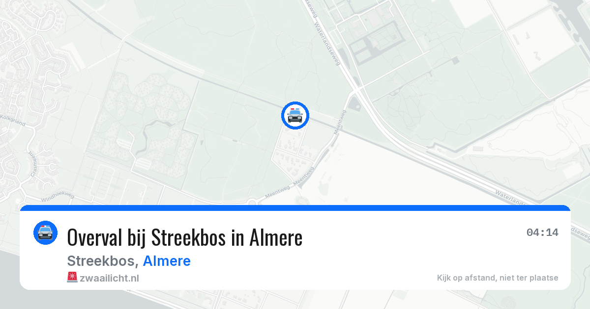 Overval bij Streekbos in Almere — 8 apr 2026