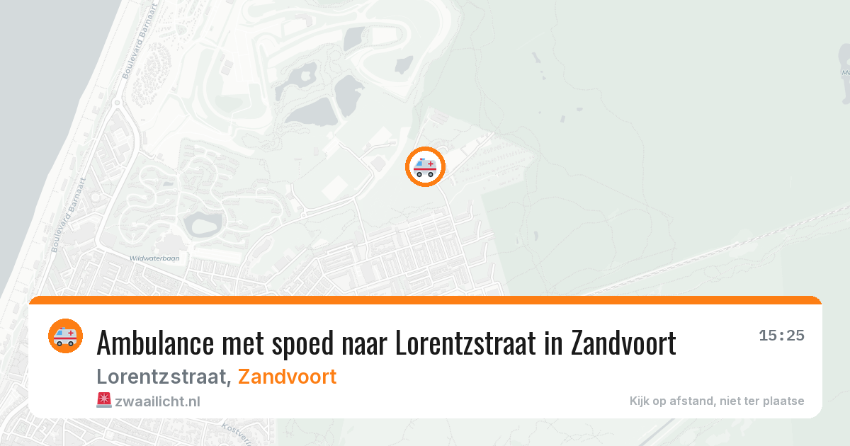 Ambulance met spoed naar Lorentzstraat in Zandvoort — 12 feb 2026