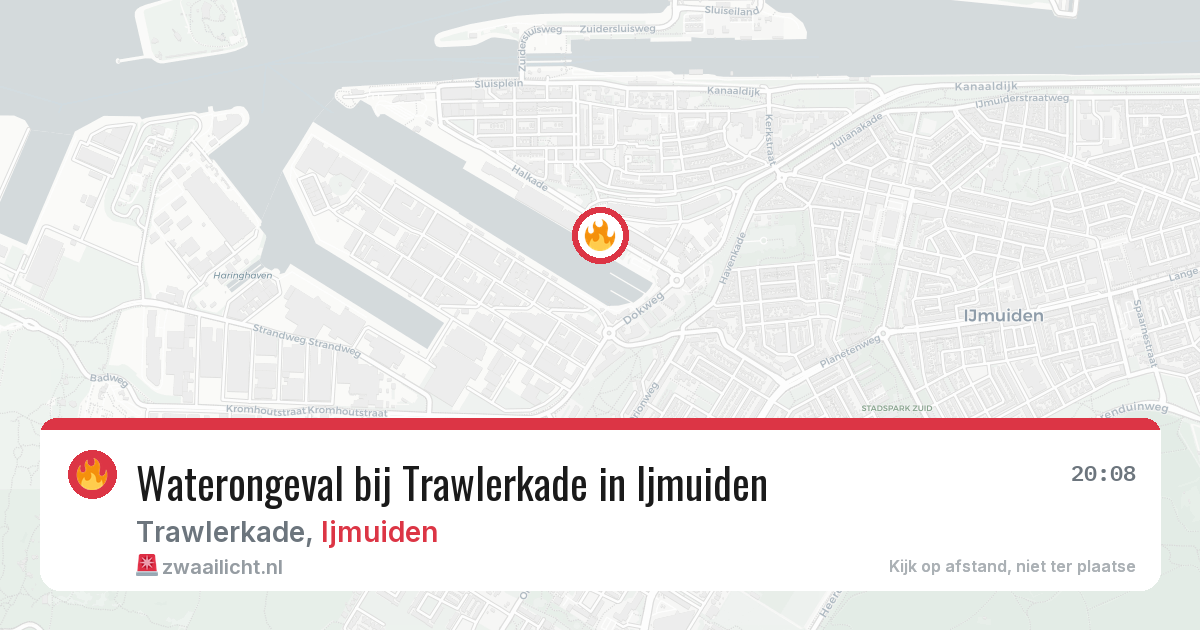 Waterongeval bij Trawlerkade in Ijmuiden — 11 apr 2026