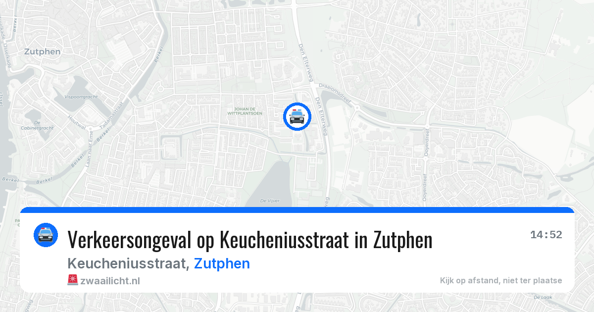 Verkeersongeval op Keucheniusstraat in Zutphen — 10 jun 2026
