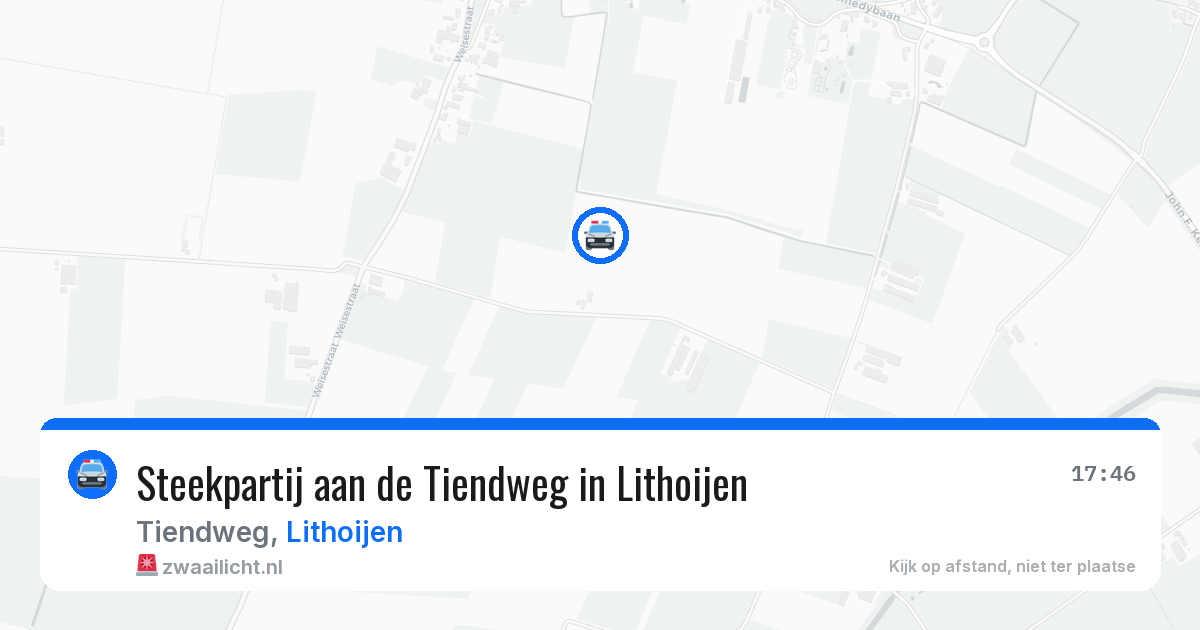 Steekpartij aan de Tiendweg in Lithoijen — 18 jun 2026