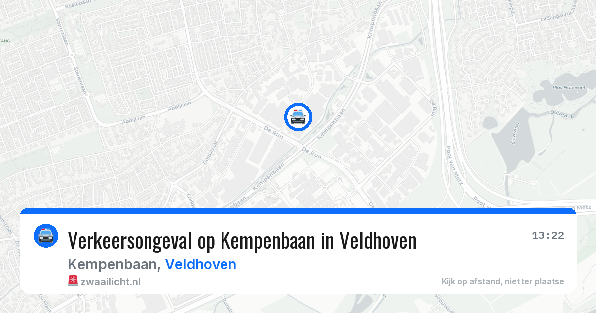 Verkeersongeval op Kempenbaan in Veldhoven — 27 apr 2026
