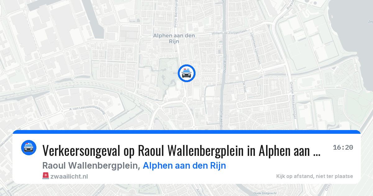 Verkeersongeval op Raoul Wallenbergplein in Alphen aan den Rijn — 24 mrt 2026