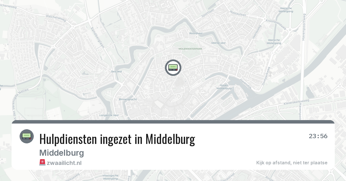 Hulpdiensten ingezet in Middelburg — 1 mei 2026 | 🚨 Zwaailicht.nl