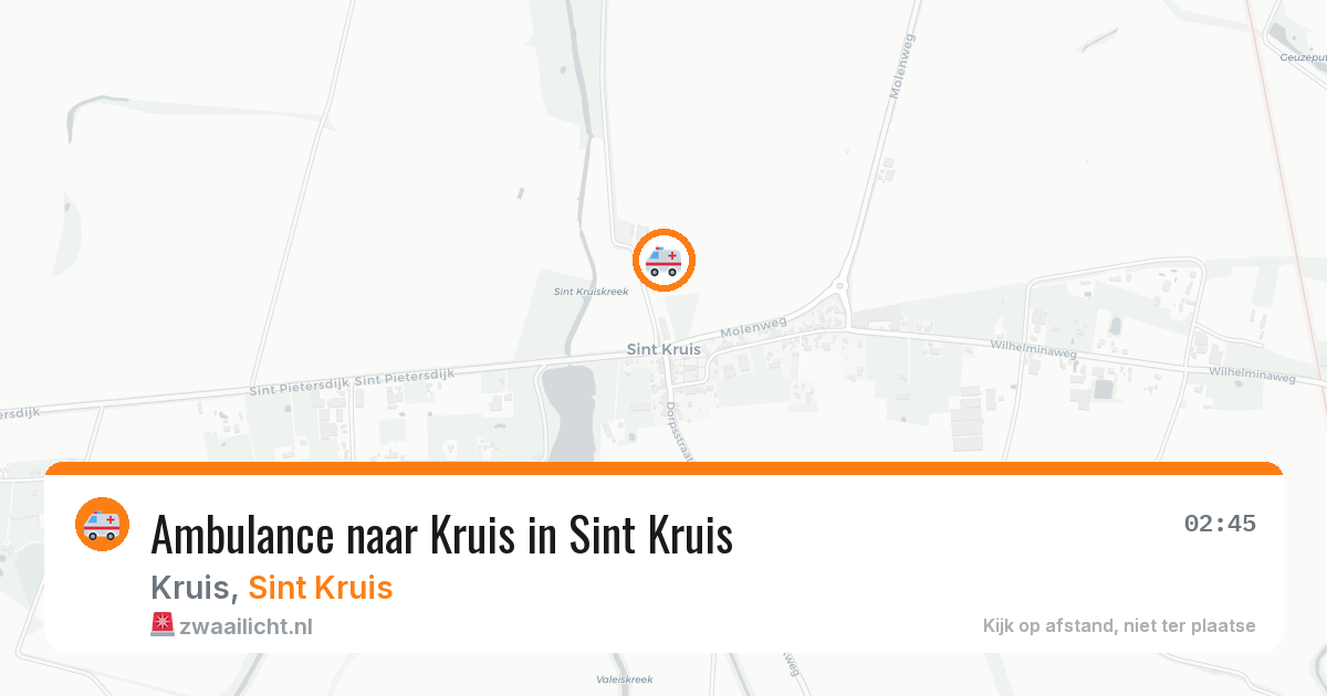 Ambulance naar Kruis in Sint Kruis — 11 jun 2026