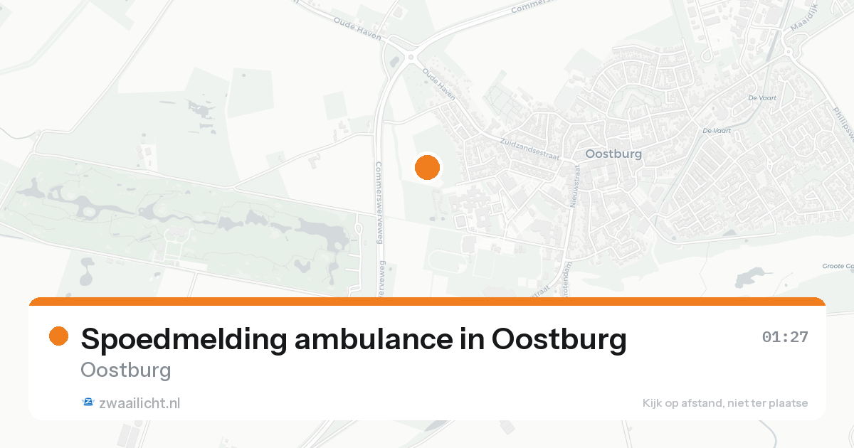 Spoedmelding ambulance in Oostburg — 15 aug 2026