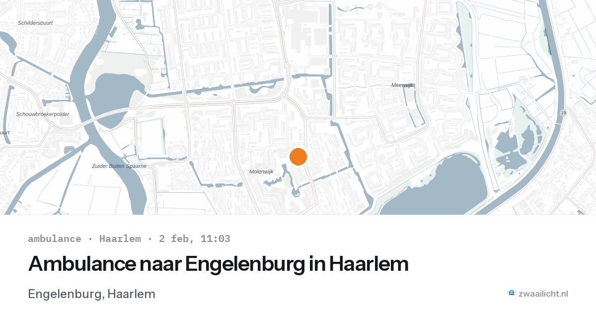 Ambulance naar Engelenburg in Haarlem — 2 feb 2026