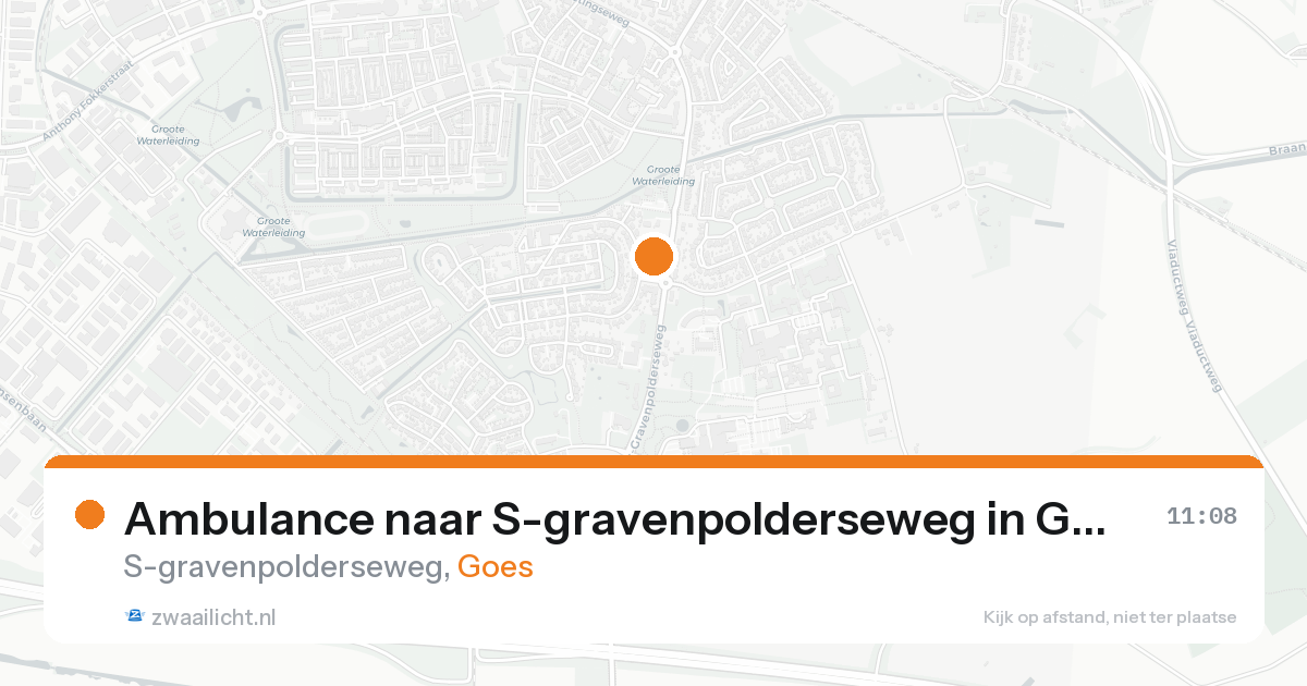 Ambulance naar S-gravenpolderseweg in Goes — 20 aug 2026