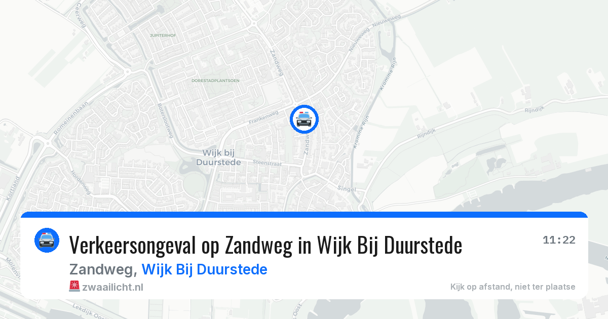Verkeersongeval op Zandweg in Wijk Bij Duurstede — 28 jun 2026