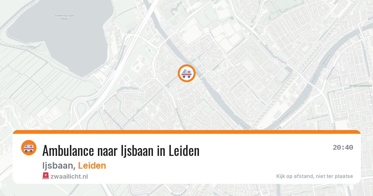 Ambulance naar Ijsbaan in Leiden — 12 aug 2026