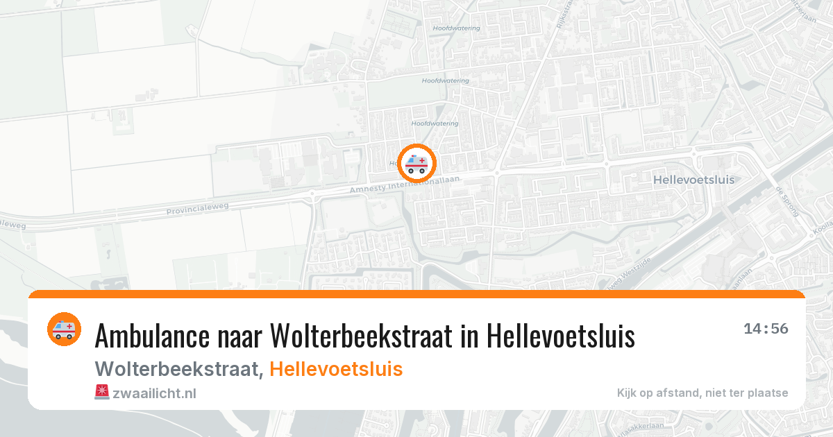 Ambulance naar Wolterbeekstraat in Hellevoetsluis — 18 jun 2026