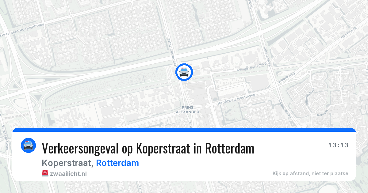 Verkeersongeval op Koperstraat in Rotterdam — 10 apr 2026