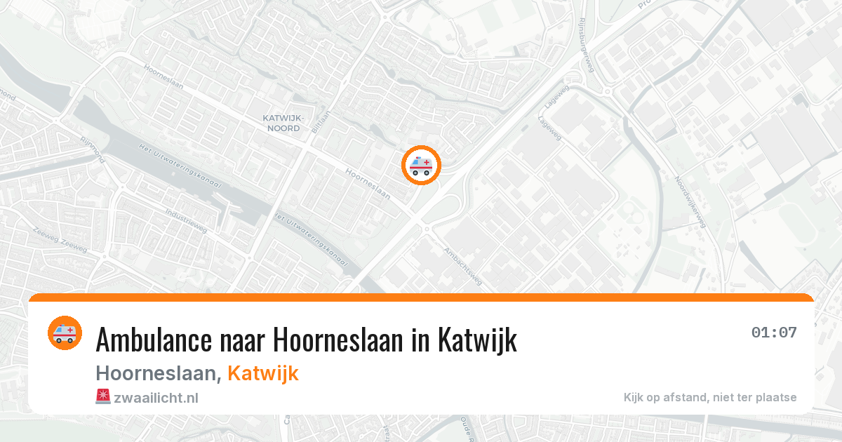 Ambulance naar Hoorneslaan in Katwijk — 31 jul 2026