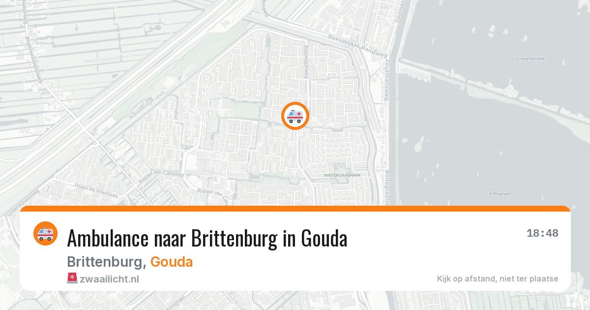 Ambulance naar Brittenburg in Gouda — 4 aug 2026