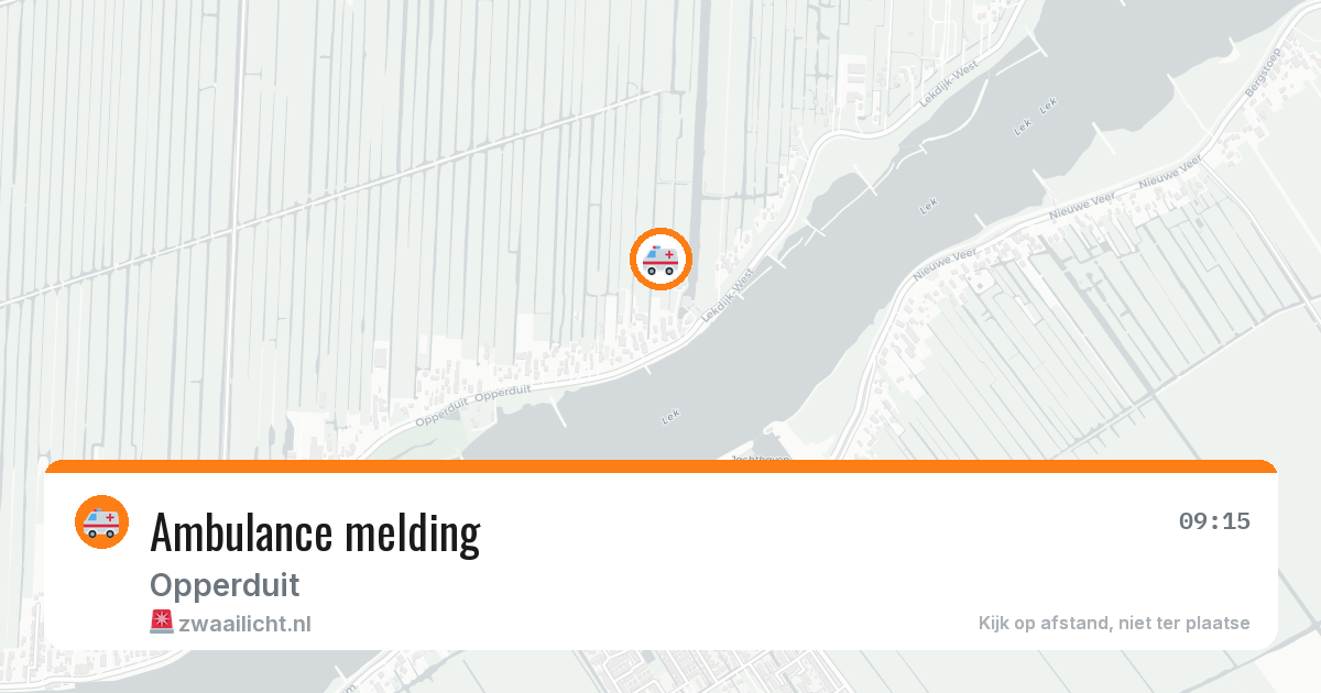 Ambulance melding — 29 mei 2026