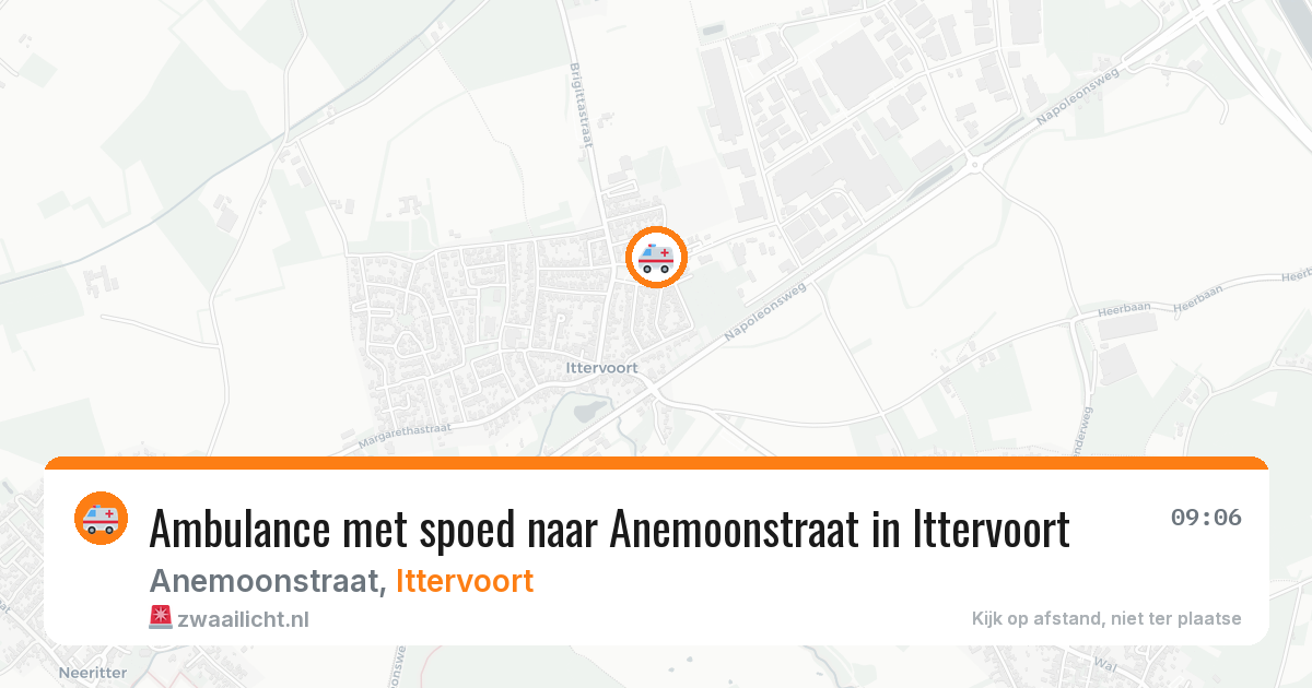 Ambulance met spoed naar Anemoonstraat in Ittervoort — 11 feb 2026