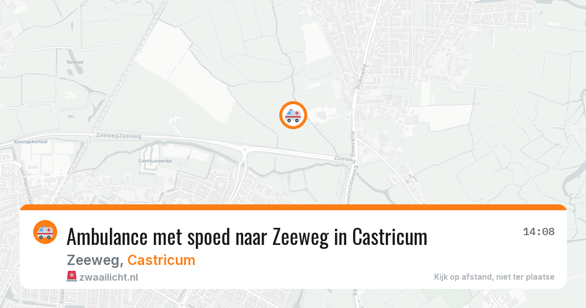 Ambulance met spoed naar Zeeweg in Castricum — 20 mei 2026