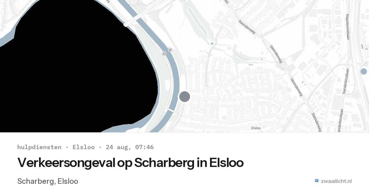 Verkeersongeval op Scharberg in Elsloo — 24 aug 2026