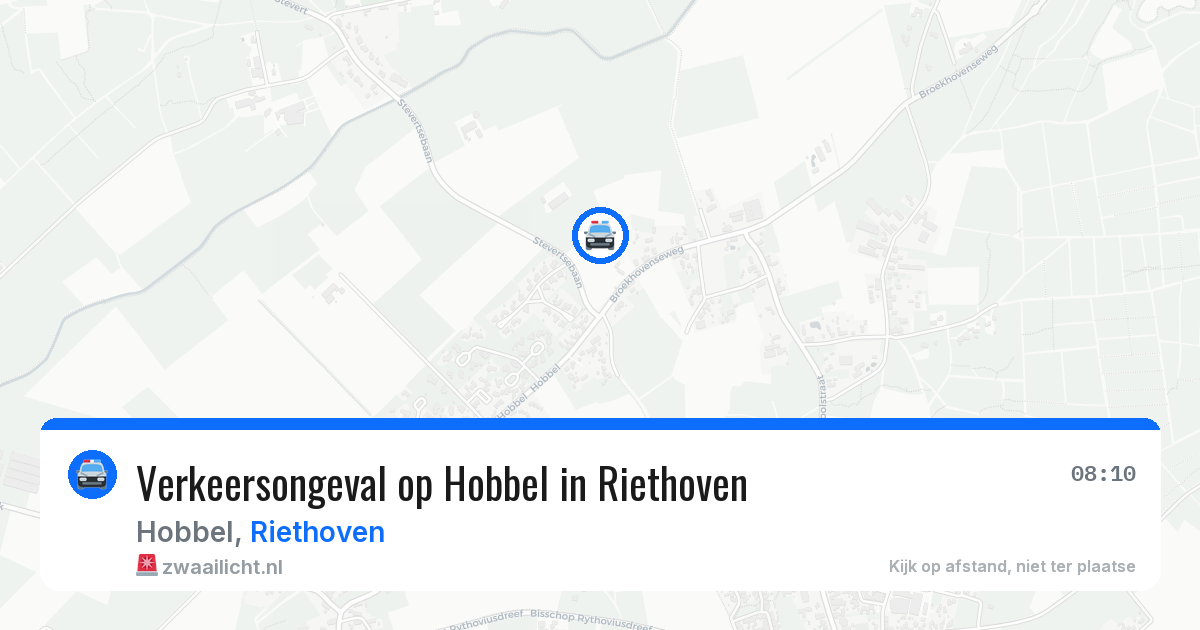 Verkeersongeval op Hobbel in Riethoven — 8 apr 2026