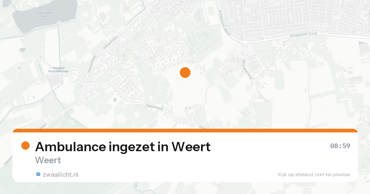 Ambulance ingezet in Weert — 21 aug 2026