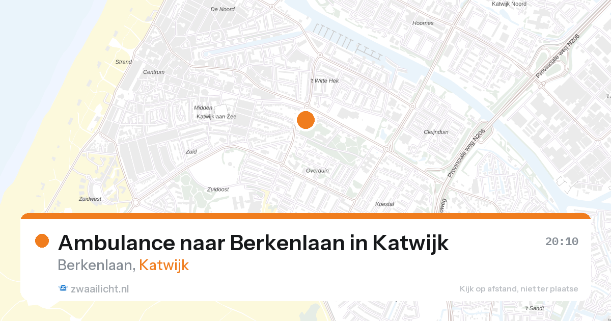 Ambulance naar Berkenlaan in Katwijk — 10 jul 2026