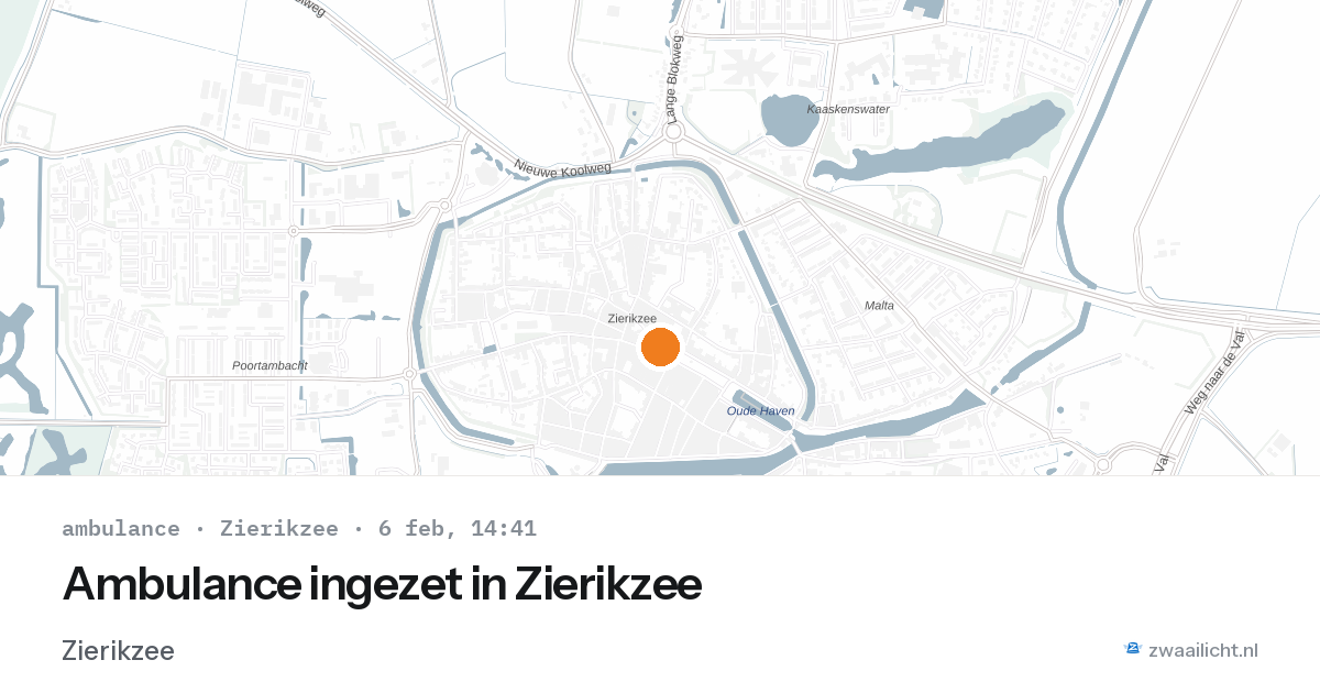 Ambulance ingezet in Zierikzee — 6 feb 2026