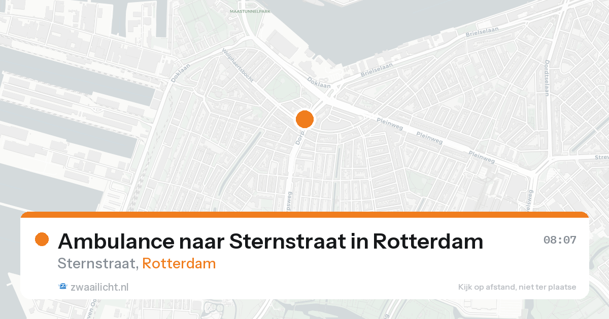 Ambulance naar Sternstraat in Rotterdam — 10 jul 2026