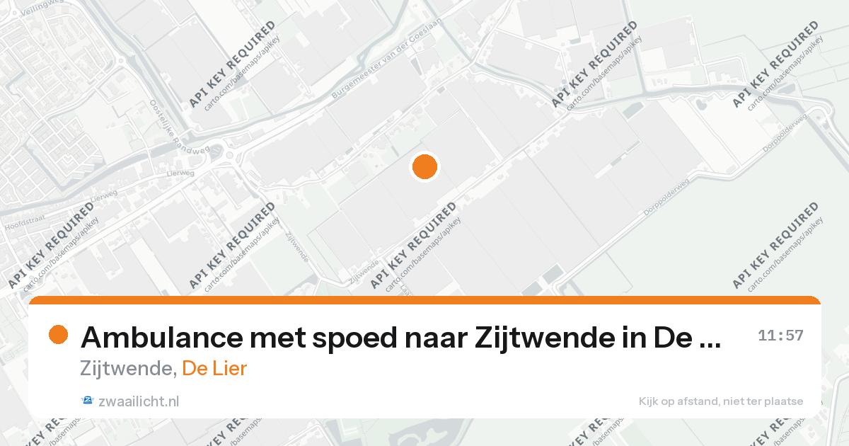 Ambulance met spoed naar Zijtwende in De Lier — 26 aug 2026