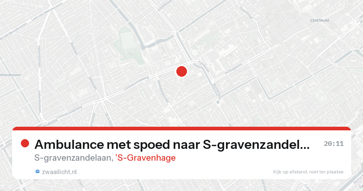 Ambulance met spoed naar S-gravenzandelaan in 'S-Gravenhage — 7 feb 2026
