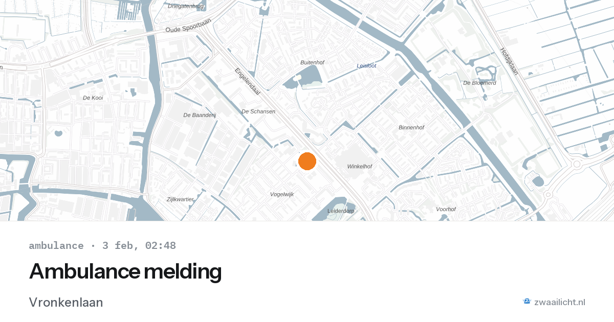 Ambulance melding — 3 feb 2026