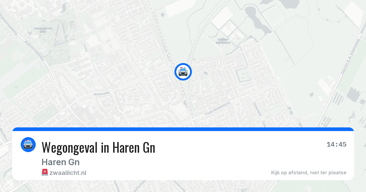 Wegongeval in Haren Gn — 28 jun 2026