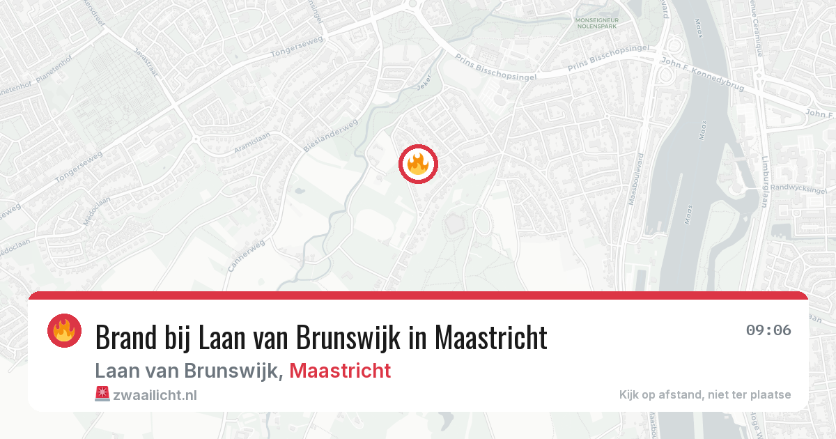 Brand bij Laan van Brunswijk in Maastricht — 23 mei 2026