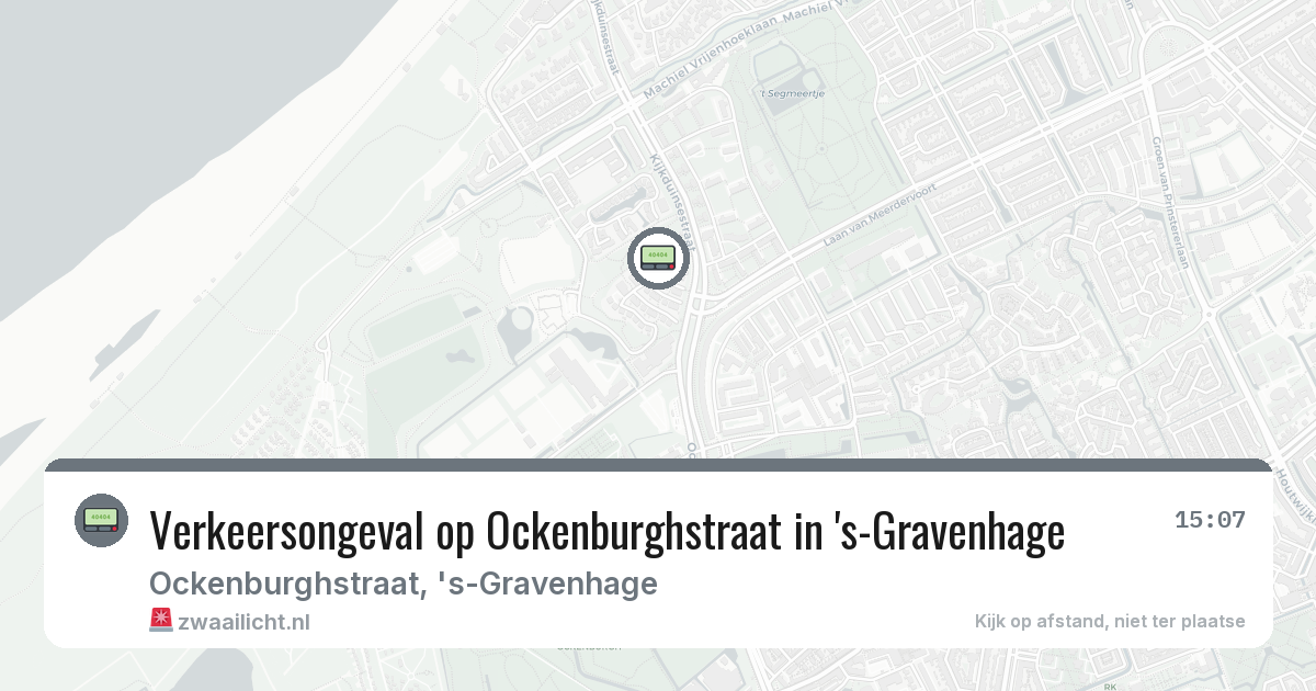 Verkeersongeval op Ockenburghstraat in 's-Gravenhage — 12 feb 2026