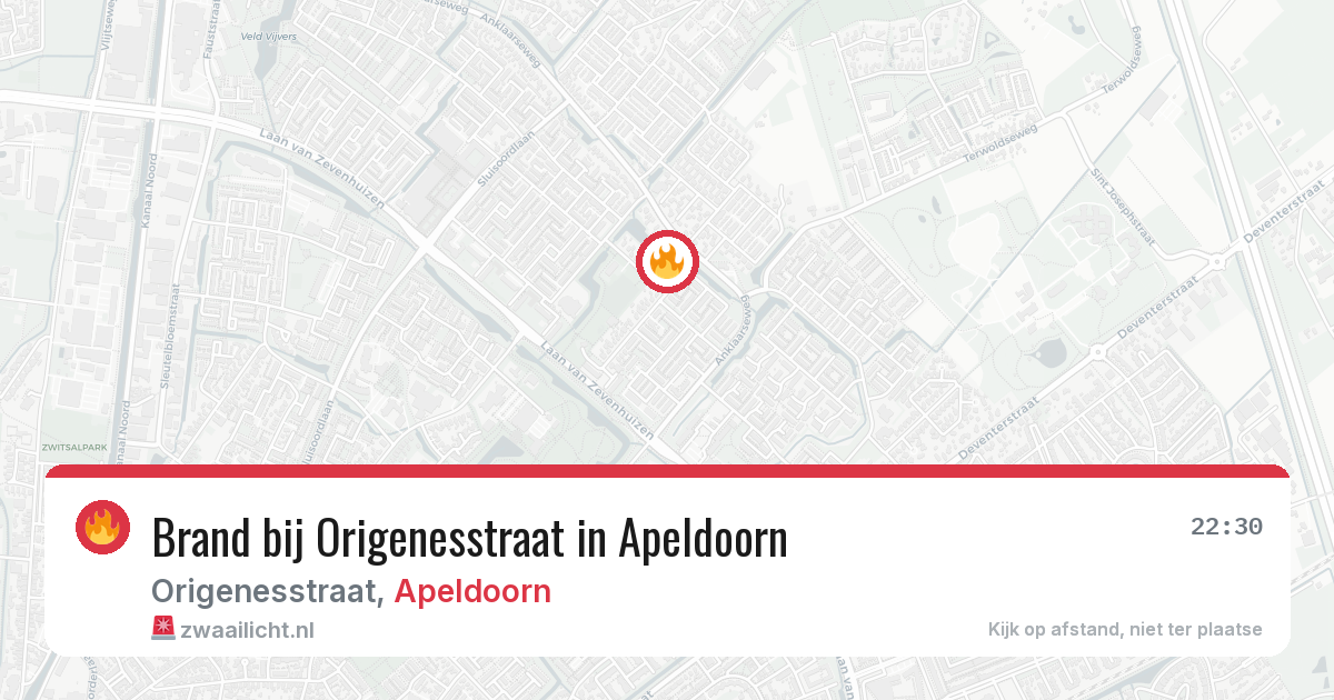 Brand bij Origenesstraat in Apeldoorn — 3 mei 2026