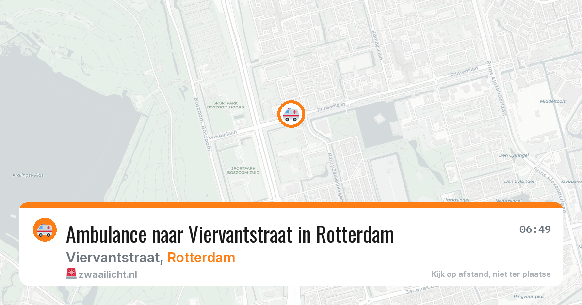 Ambulance naar Viervantstraat in Rotterdam — 25 jun 2026