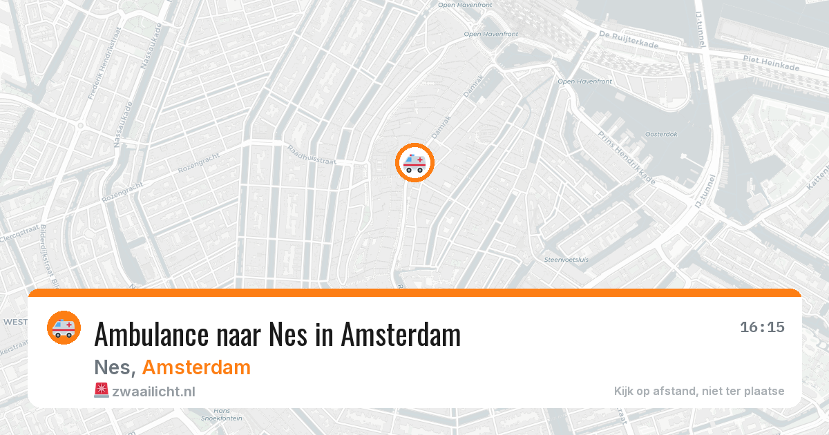 Ambulance naar Nes in Amsterdam — 5 jul 2026